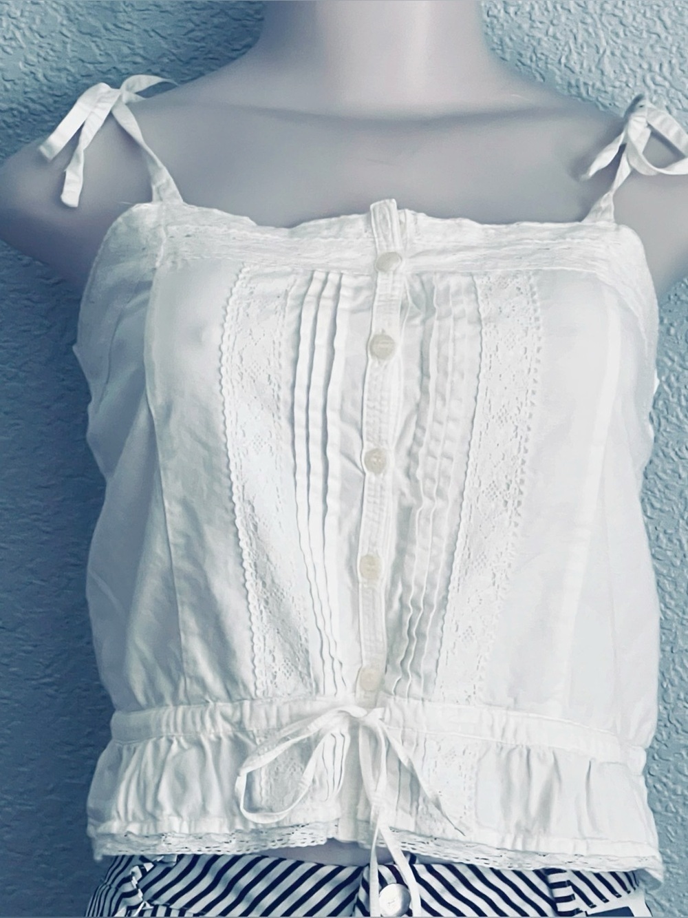 🛍️ bag 3 for 30! Brandy Melville Cotton Cami Top SZ S White